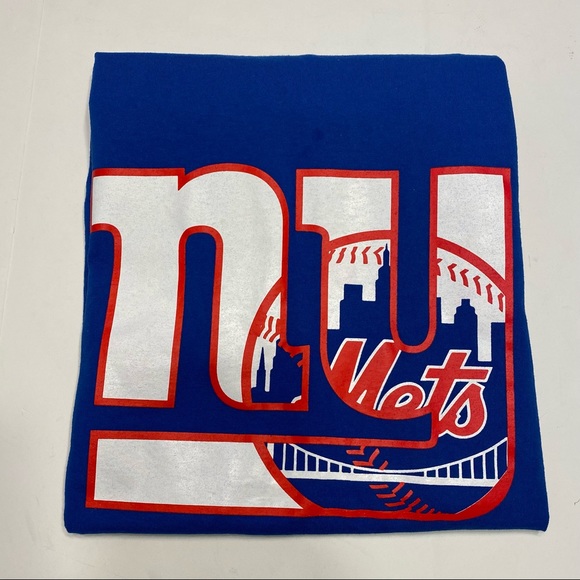 Alstyle Other - Mens New York Giants Mets Royal Blue T Shirt Baseball Football MLB NFL